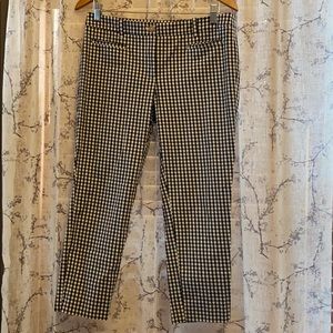 Ann Taylor Gingham print cropped pants